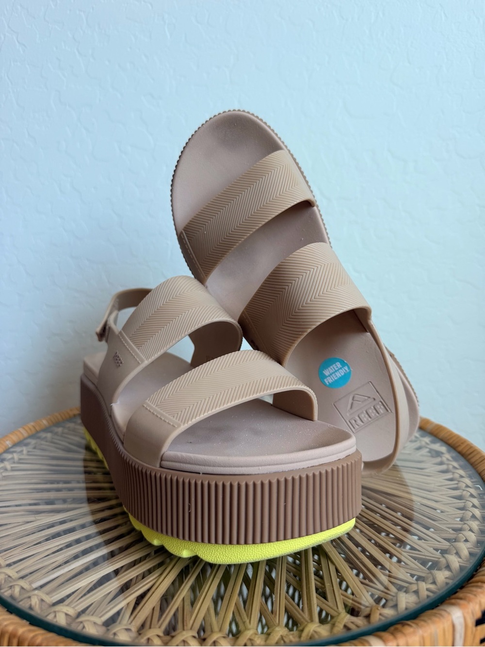 REEF Water Vista Higher Platform Sandals - Picture 2 of 9